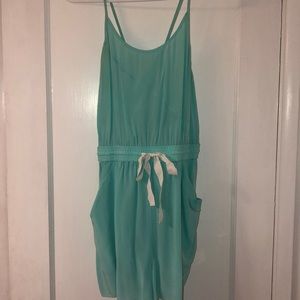 Wilfred Romper Size M in Turquoise/Seafoam Green